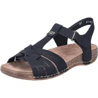 Rieker Damen 61461 Riemchensandalen, schwarz 37