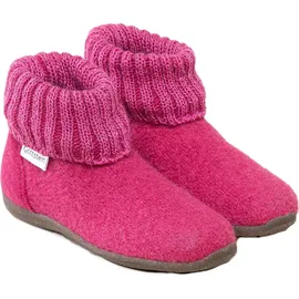 Gottstein Alpine Boot RU Kinder Hausschuh | Filz-Hausschuh Made in Tirol | Farbe rosa Größe - raspberry/brown -