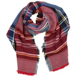 COLLEZIONE ALESSANDRO Schal " Karo " in rot | Gr.: onesize