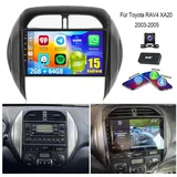 ESSGOO Android 15 für TOYOTA RAV4 2003-2005 2+64G Autoradio CarPlay GPS Navi Autoradio (RDS, 4+64GB(optional), FM, AM, DAB+ (optional), Apple Carplay Android Auto GPS Navi WIFI BT EQ) schwarz