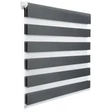 Woltu Doppelrollo 80 x 130 cm grau