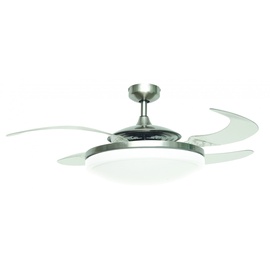 Fanaway Evo 2 122 cm Deckenventilator chrom/glänzend mit Licht inkl. Fernbedienung