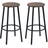 Homcom Barhocker 42 x 42 x 65 cm Braun/Schwarz