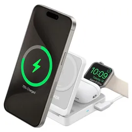 Anker MagGo 3-In-1 Foldable Kabelloses Ladegerät 15W Weiß