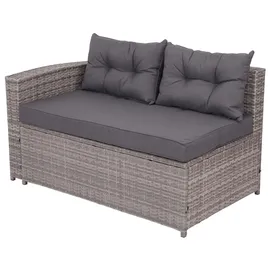Mendler HWC-J34 Pollyrattan Lounge-Set grau
