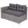 Mendler HWC-J34 Pollyrattan Lounge-Set grau