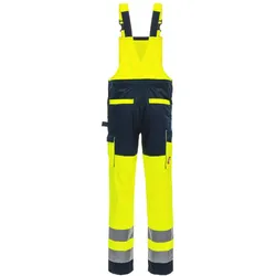 AS Arbeitsschutz Nitras Motion Tex Viz | 10 lange Warnschutz Latzhosen | neongelb | Gr. 24 - 110