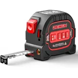 Hochpräzises 3-in-1-Infrarot-Laser-Maßband mit digitaler LCD-Anzeige, Laser-Maßband, Entfernung, 5 m Maßband + 60 m Laser-Entfernungsmesser +