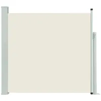 vidaXL Ausziehbare Seitenmarkise 140 x 500 cm creme