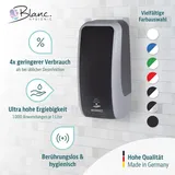 SET: Desinfektionsspender SENSOR, berührungslos Blanc Cosmos versch. Farben+Edelstahlhalterung mit Auffangschale : Farbe - Weiß Farbe: Weiß