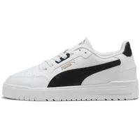 Puma Shuffle Downtown Damen Weiß/New Navy/Gold 45