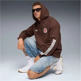 Puma FC St. Pauli King Herren Kapuzensweater, braun M