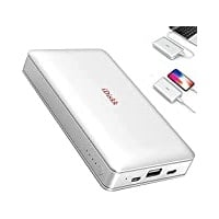 iDiskk MFi-Zertifikat 1TB Externe Festplatte für iPhone iPad Flash Speicher Kompatibel iOS Handy MacBook PC mit 10000mAh Powerbank 2 in 1 Externe Festplatte - APP Verwaltung