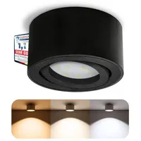 SSC-LUXon CELI-1B LED Aufbau Deckenleuchte dimmbar in schwarz gebürstet