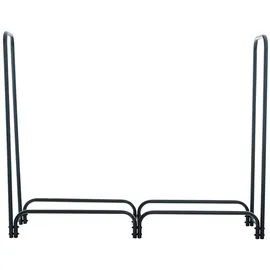 CLP Kaminholzregal Wilster Metall 150 x 36 x 120 cm grau