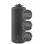 Fink Stumpenkerze 20 cm grau