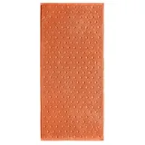 Erwin Müller Walk-Frottier Handtuch Baden Baden orange Größe 50x100 cm - extra saugstark, schnell trocknend, samtweich, beidseitige Schlaufen