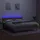 vidaXL Boxspringbett mit Matratze & LED Taupe 180x200 cm Stoff