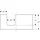 Geberit Waschtisch-Platte One 105x3x47cm, N hick./Mela Holz, AS li