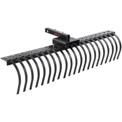 VEVOR Anhänge-Landschaftsrechen 152,4cm Rasenvertikutierer Rechen mit 21 Zinken
