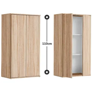 mokebo Der Schlanke 60 x 110 x 34 cm braun / braun