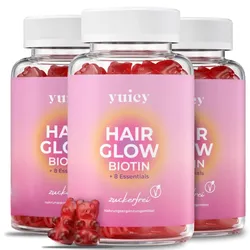 yuicy Hair Glow Vitamin Gummies - zuckerfrei Vitamine 630 g 