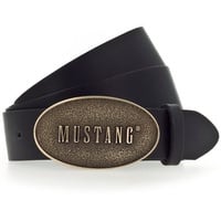 Mustang Koppelgürtel, Vintagecharakter durch Pull-Up-Effekt, schwarz