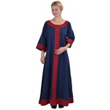 Battle Merchant Ritter-Kostüm Germanisches Kleid Gudrun Blau/Rot Größe XXL blau|rot XXL | XXL