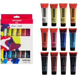 Royal Talens Amsterdam Standard Serie Acrylfarben Set 12 St. 20 ml mehrfarbig