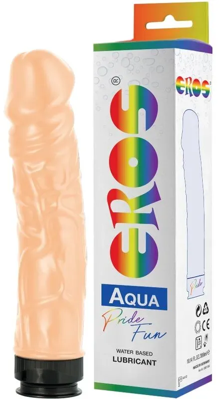 PRIDE - EROS AQUA LGBT PRIDE DILDO UND SCHMIERMITTEL AUF WASSERBASIS
