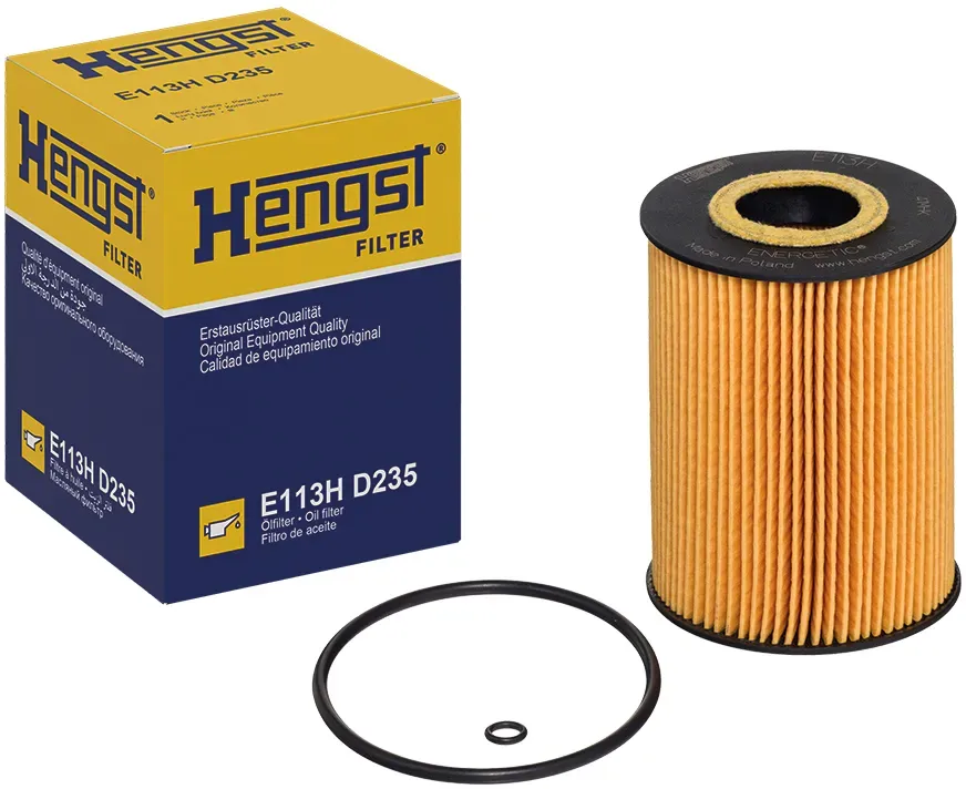 HENGST FILTER Ölfilter e113hd235 Filtereinsatz 108mm für Porsche