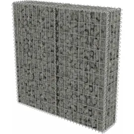 vidaXL Gabionenwand 100 × 20 × 100 cm