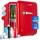 Klarstein Audrey Mini Retro-Kühlschrank (48 l, 500 mm hoch, Rot)