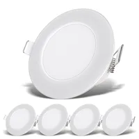 B.K.Licht Einbaustrahler 5er Set rund IP65 Weiß