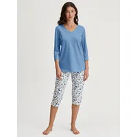 CALIDA Schlafanzug "Graphic Nights", Damen, Gr. M (44/46), blau