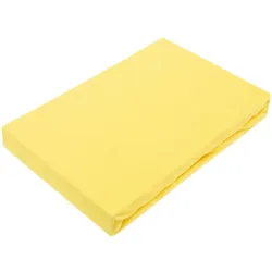 EXKLUSIV HEIMTEXTIL Jersey Spannbettlaken für Wasserbetten Rundumgummizug 200 x 220 cm Gelb