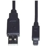E+P Elektrik USB-A auf Mini USB 1,5 m Schwarz