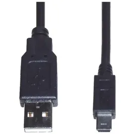 E+P Elektrik USB-A auf Mini USB 1,5 m Schwarz