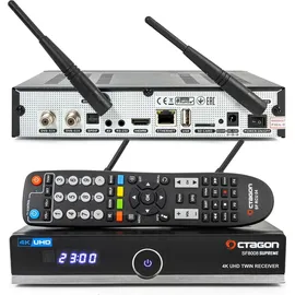 Octagon SF8008 Supreme Twin 4K mit 512 GB Festplatte UHD Receiver