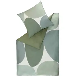 SCHÖNER WOHNEN-Kollektion Bettwäsche Pebble 135 x 200 cm Renforce Grün