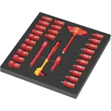 WERA 9726 Steckschlüsseleinsatz-Set 3/8", 28-teilig
