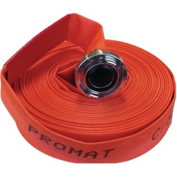 Bau-/Industrieschlauch Innen-Ø 52 mm Länge 20 m leuchtorange Rolle PROMAT