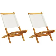 vidaXL Gartenstuhl 52 x 72 x 175 cm weiß 2 St.