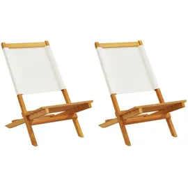 vidaXL Gartenstuhl 52 x 72 x 175 cm weiß 2 St.