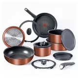 T-fal Ingenio Expertise Antihaft-Kochgeschirr-Set, 14-teilig, Induktion, ofenfest, 500 °C, stapelbar, Töpfe und Pfannen, Wohnmobil, Camping, Bratpfannen, spülmaschinenfest, abnehmbarer/abnehmbarer