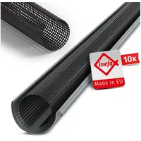 Inefa Laubschutzgitter Dachrinnen Laubschutz, Schwarz Laubfang Dachrinnenabdeckung Dachrinnenzubehör Made