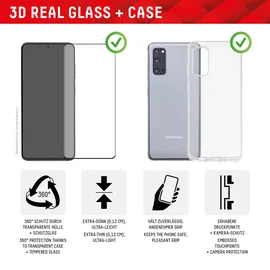 Displex Panzerglas + Case für Samsung Galaxy S23 Ultra