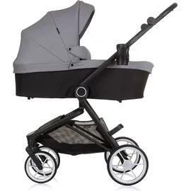 Chipolino 3 in 1 Kombikinderwagen Linea, Sportsitz, i-Size Babyschale, Babywanne grau