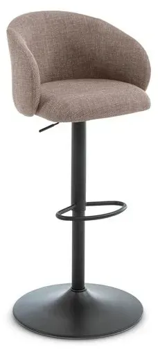 Actona Barhocker Eleanor Stoff Braun Graubraun