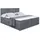 altdecor Boxbett, mit Matratze H3 und Lattenrost, - MOETI - 160x200 cm Dunkelgrau